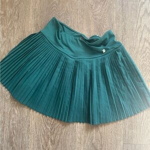 Tennis skirt Elegant Green Pleated Skirt